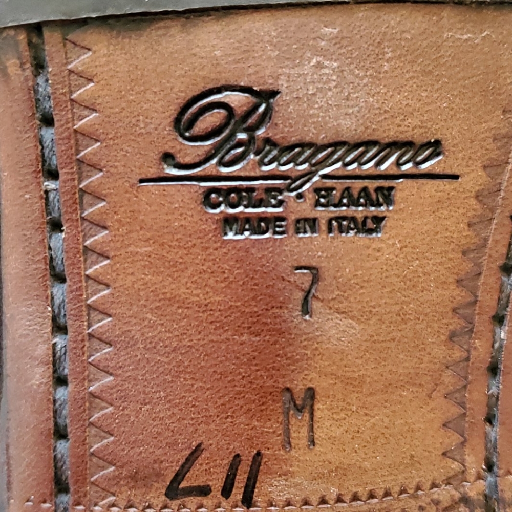 🔥COLE HAAN🔥BRAGANO🔥MADE IN ITALY🔥RARE🔥VINTAGE🔥 - Picture 2 of 6